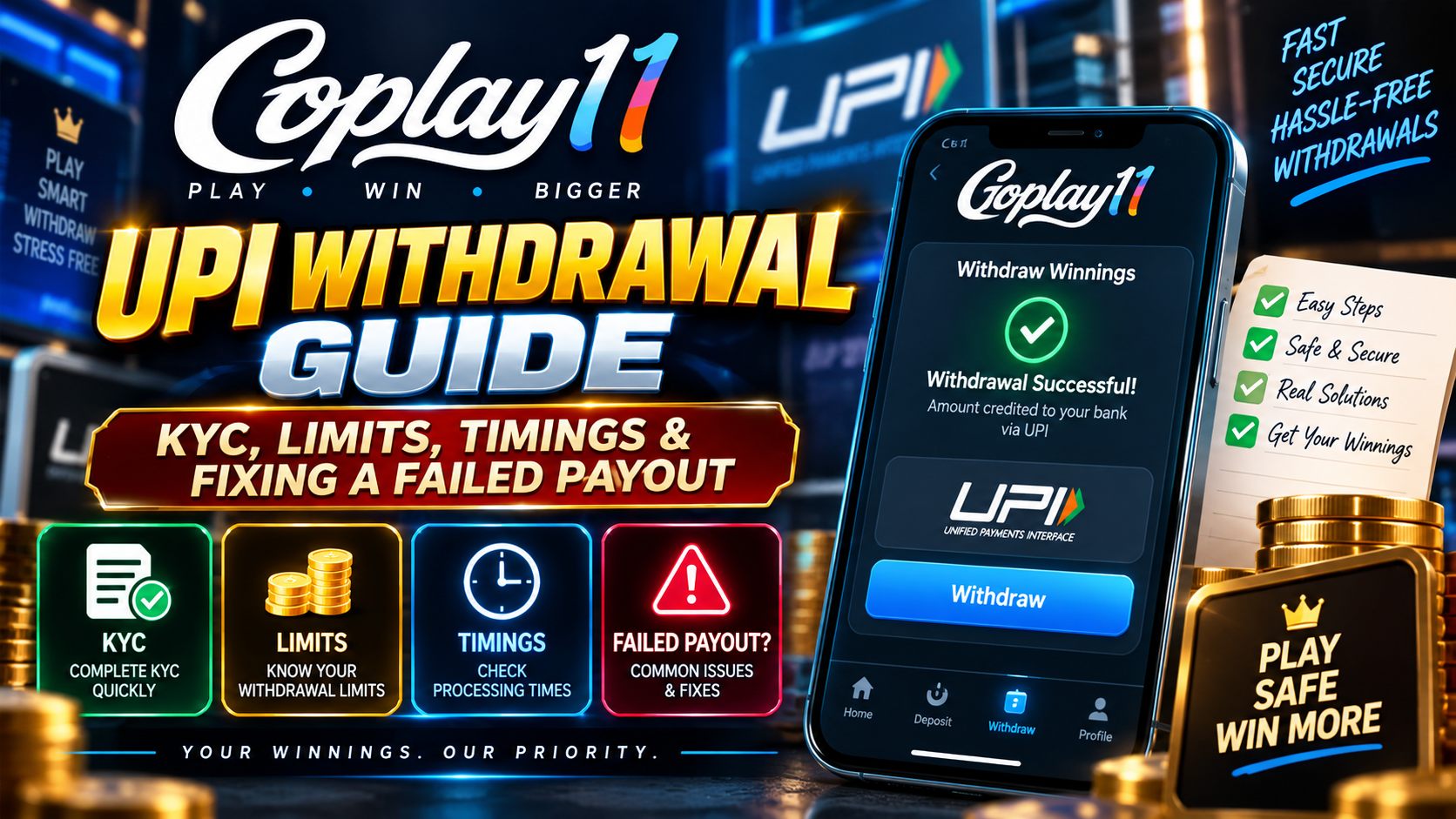 GoPlay UPI withdrawal guide